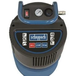 230V AIR COMPRESSOR OIL FREE 24 LT TANK VERTICLE DIRECT DRIVE SCHEPPACH HC24V -Scheppach 24077566 3