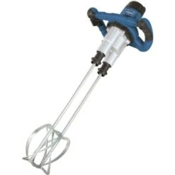 230V TWIN PADDLE MIXER FOR PLASTER PAINT CEMENT MIXING 1800W SCHEPPACH PM1800D