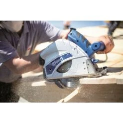 230V SCHEPPACH PL55 PLUNGE SAW + 1400 Mm GUIDE TRACK CIRCULAR BLADES -Scheppach 24121020 5