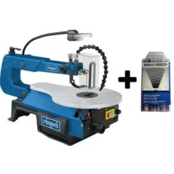 230V SCROLL SAW CUT PLASTIC METAL PLASTER SCHEPPACH SD1600V + KIT 60 SAWBLADES
