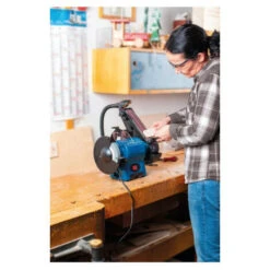 Pack SCHEPPACH 370W Combination Grinder - BGS700 - Set Of 3 Sanding Belts -Scheppach 46217385 4