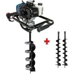 PETROL EARTH AUGER SCHEPPACH EB2000 52CC 1.97HP 3 DRILLS INCLUDED