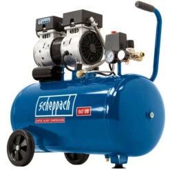 Scheppach HC50Si 550W 24ltr Silent Air Compressor - Oil Free
