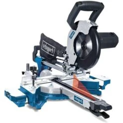 Scheppach 230V 8' Sliding Mitre Saw Wood Plastic Alluminium Steel Ã¸ 216mm HM90MP