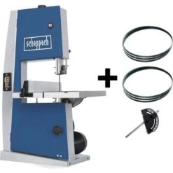 Scheppach 230V Bandsaw Vertical Wood 205 Mm 300W BASA1 Mitre Gauge 2 Blades